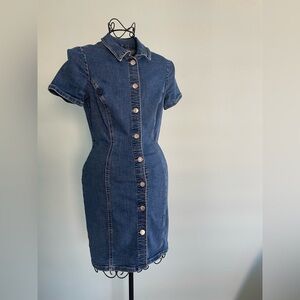 Zara mini denim dress